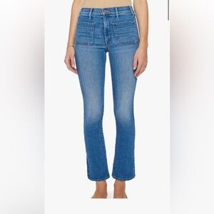 MOTHER The Patch Pocket Insider Ankle Jeans